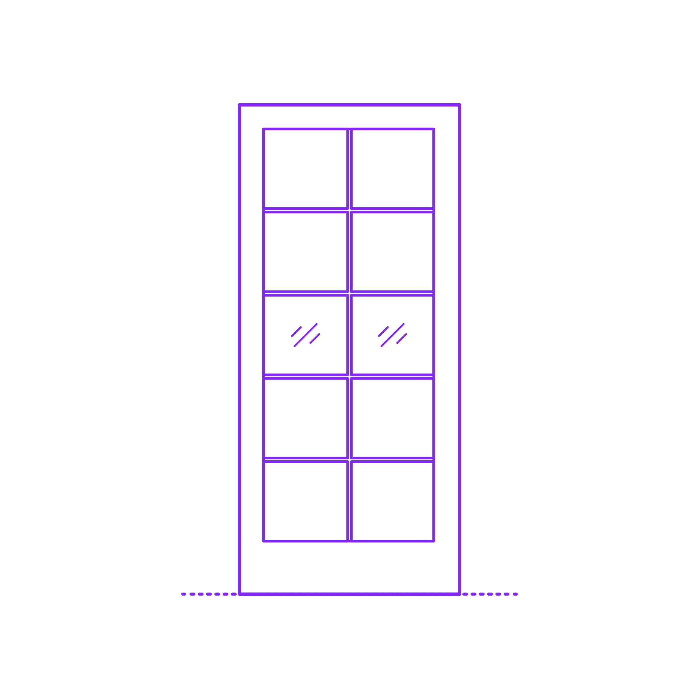 Buildings Interior Doors Lite Interior Door Grid 10 Panels Sketch Drawing Svg Free Vectors